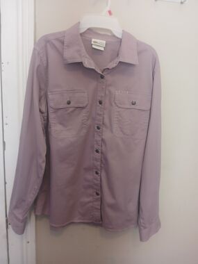 Dickies Mauve Cotton Women's Button-Up Shirt